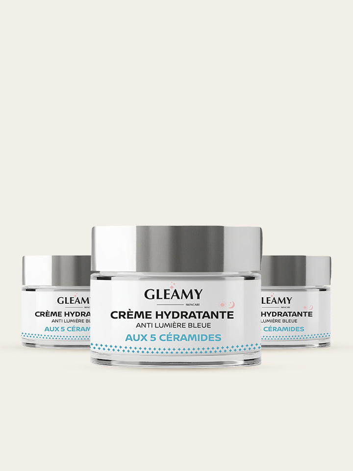 Trio Crème Hydratante Anti-Lumière Bleue-
