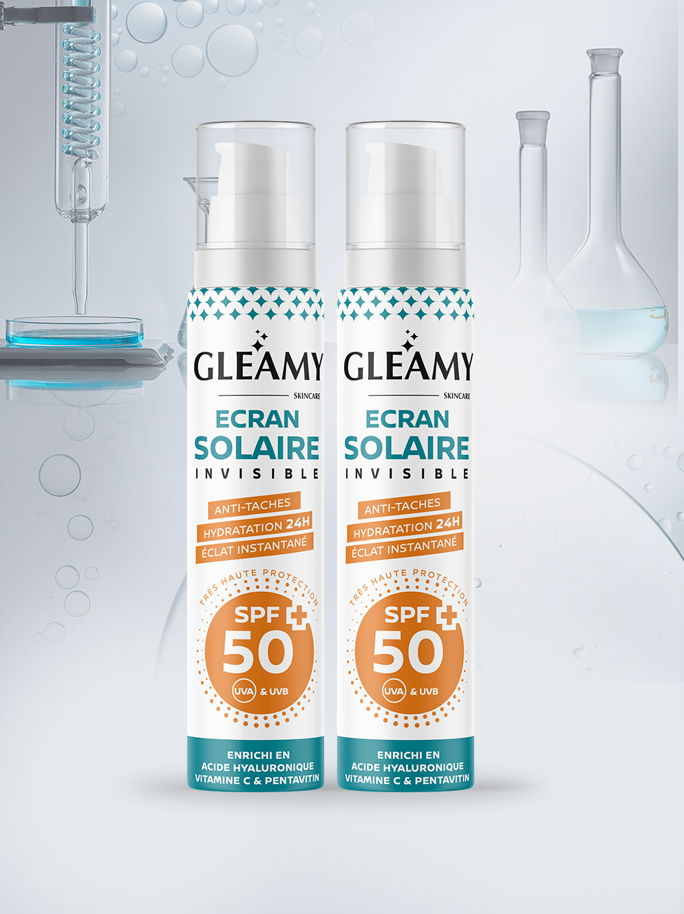 Duo écran solaire invisible